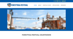 Desktop Screenshot of forsythiafestival.com