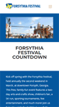 Mobile Screenshot of forsythiafestival.com