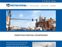 Tablet Screenshot of forsythiafestival.com
